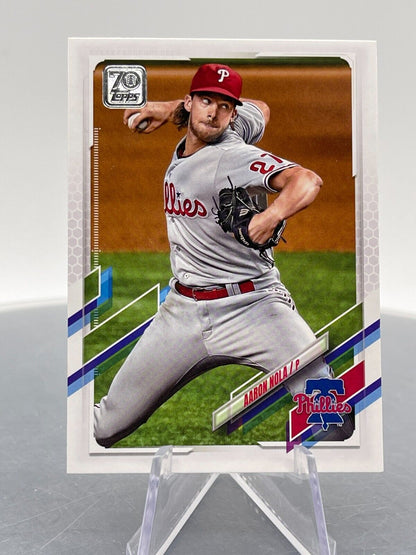 Aaron Nola 2021 Topps Series Two #537 Philadelphia Phillies Pitcher