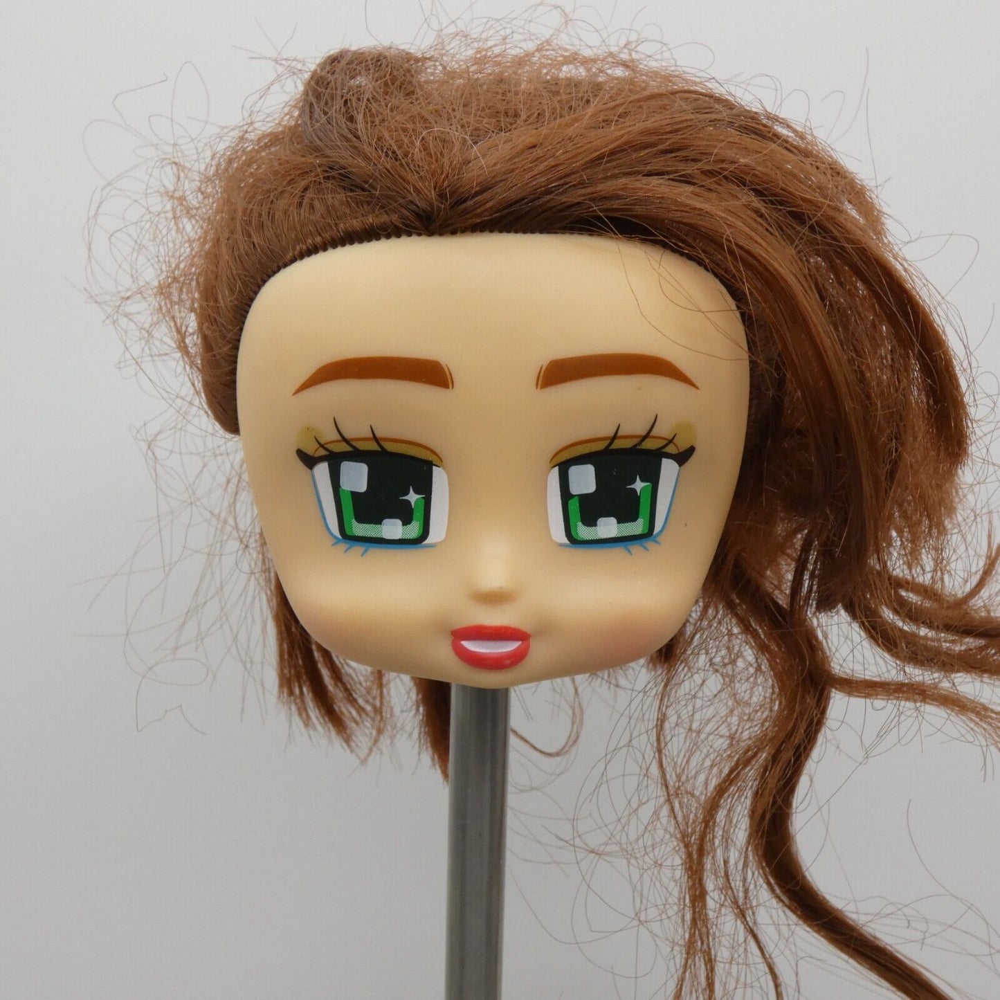 Boxy Girls Stevie Doll Head Only Brown Brunette Hair Light Skin JayAtPlay WKQ38