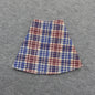 Barbie Doll Size Skirt Red White Blue Plaid A-Line Knee Length