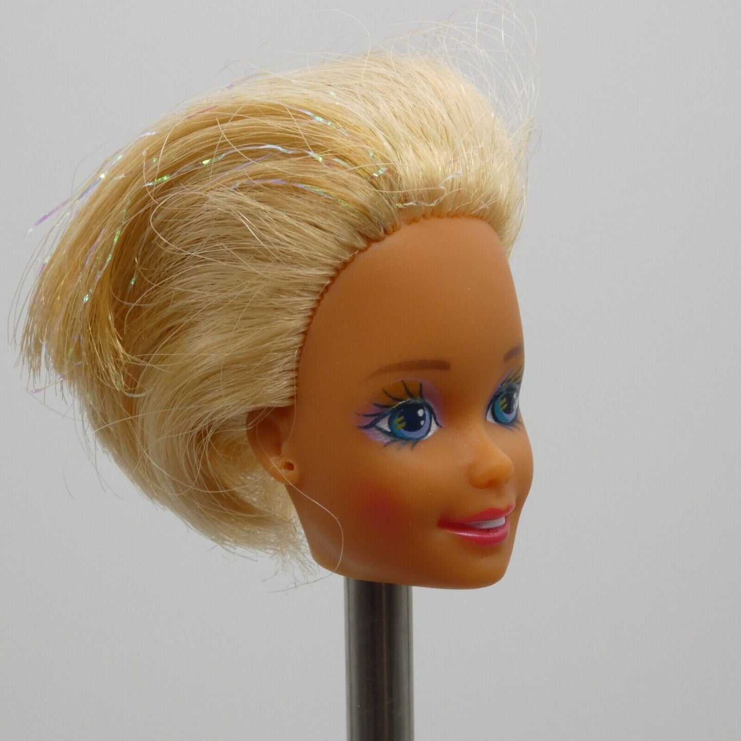 Barbie Mermaid Doll Head SuperStar Face Blonde Color Change Hair 1992 1434