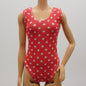 Barbie Doll Size Swimsuit Red White Polka Dot One Piece Bathing Suit Clone