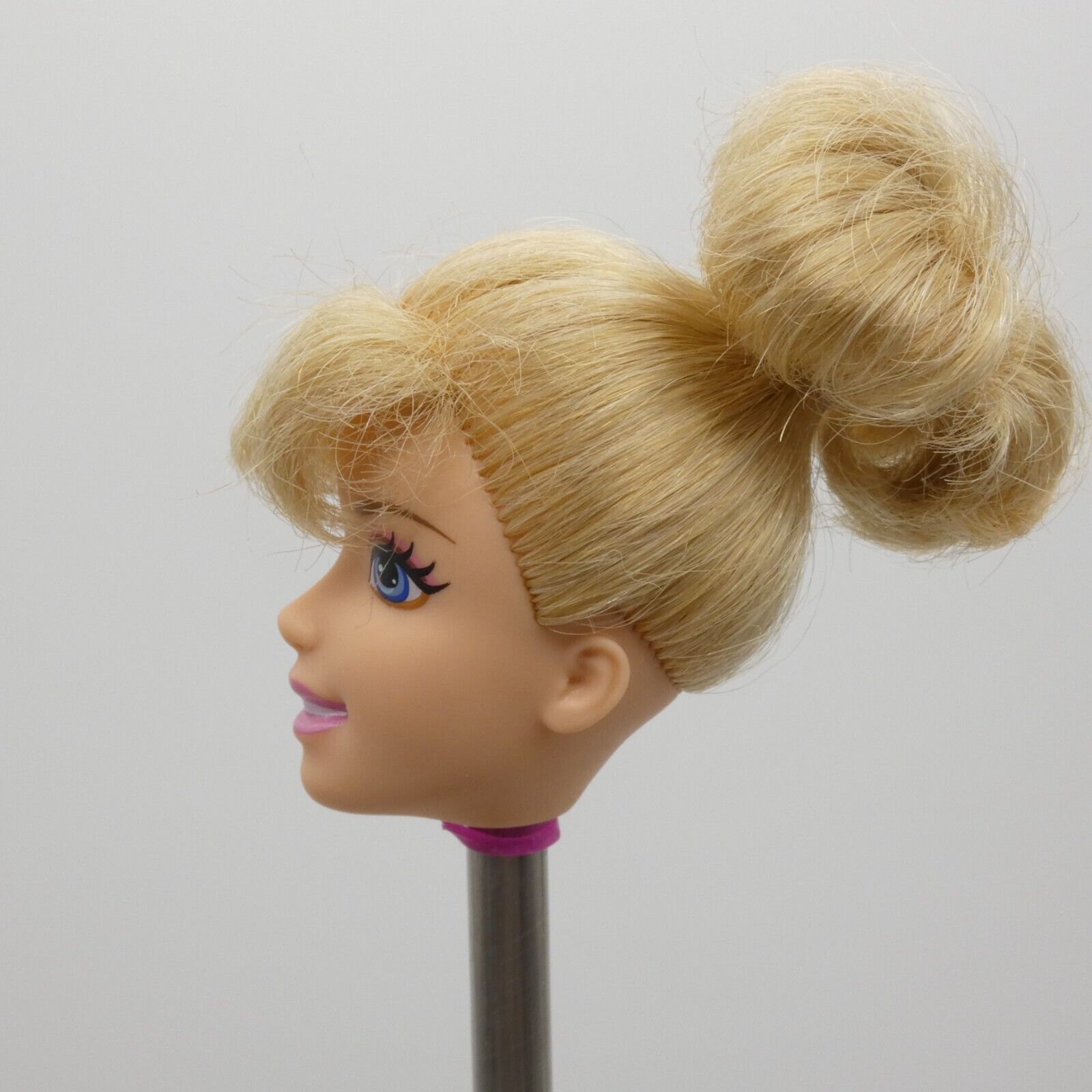 Disney Princess Cinderella Doll Head Only Bangs Pony Tail Mattel 2011 V0302