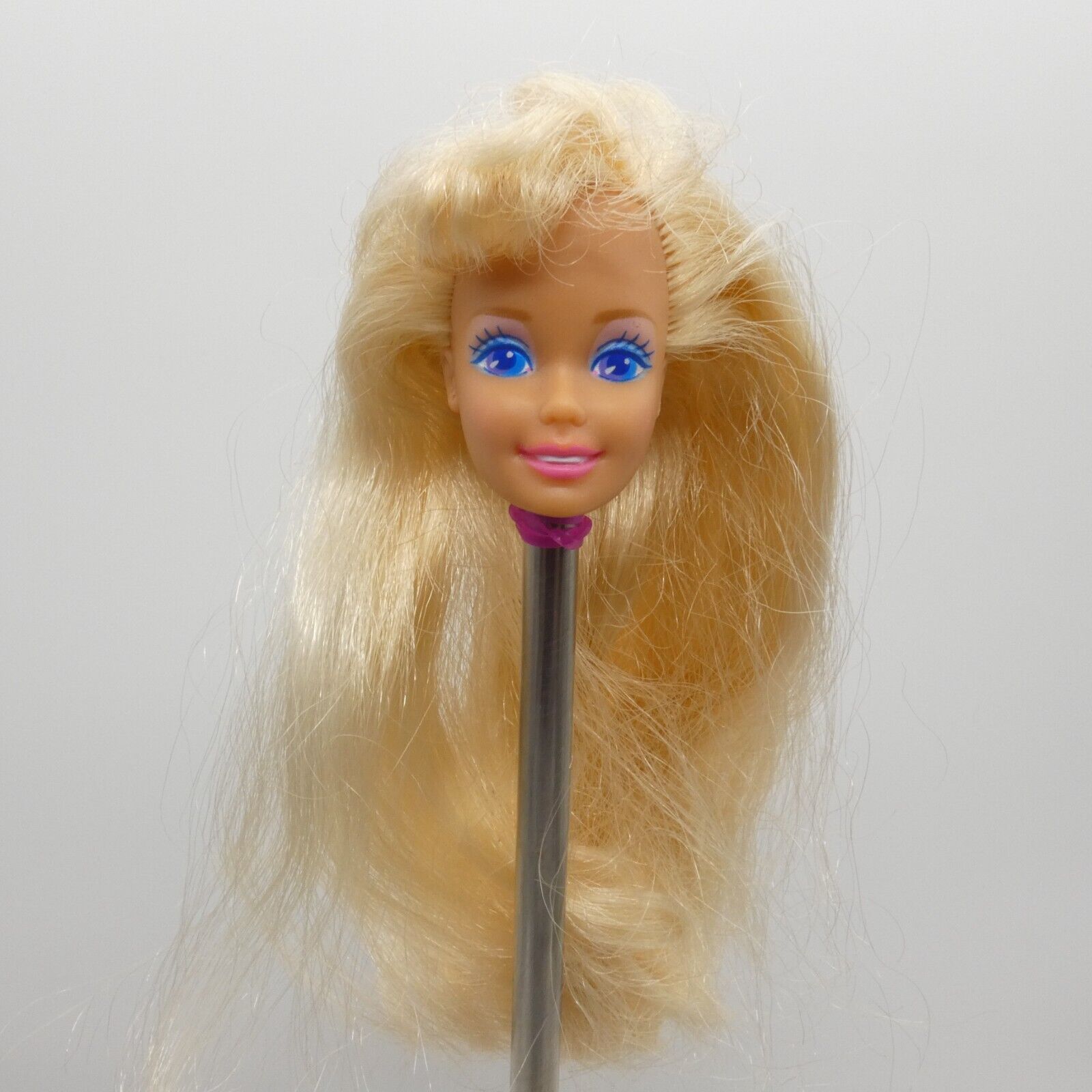 Rollerblade Barbie Doll Head Only Blonde Bangs Medium Light 1992 Mattel 2214