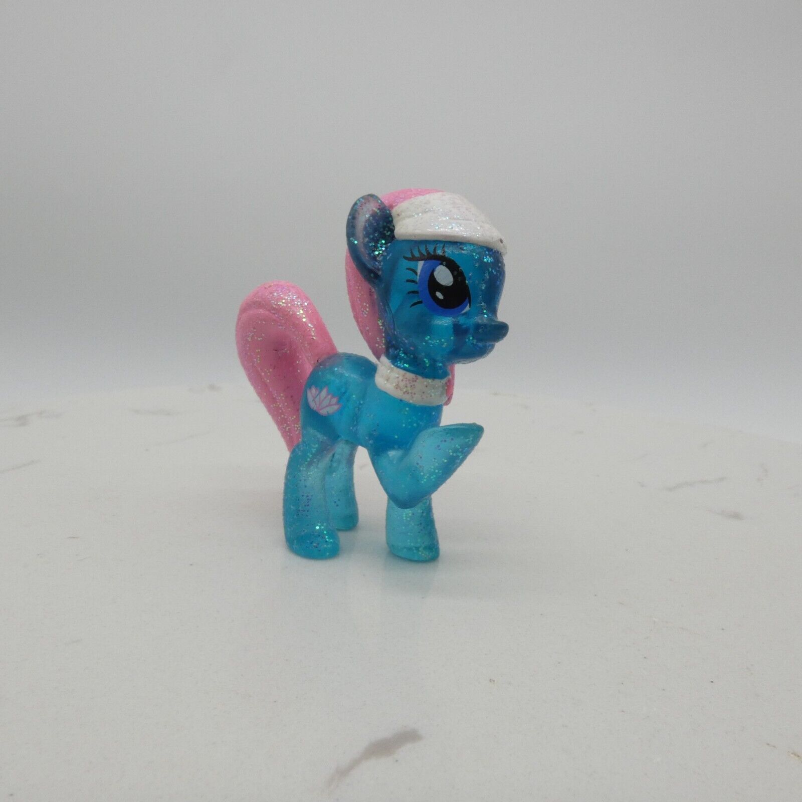 My Little Pony Glitter Lotus Blossom G4 Translucent Blue Molded Hair Hasbro