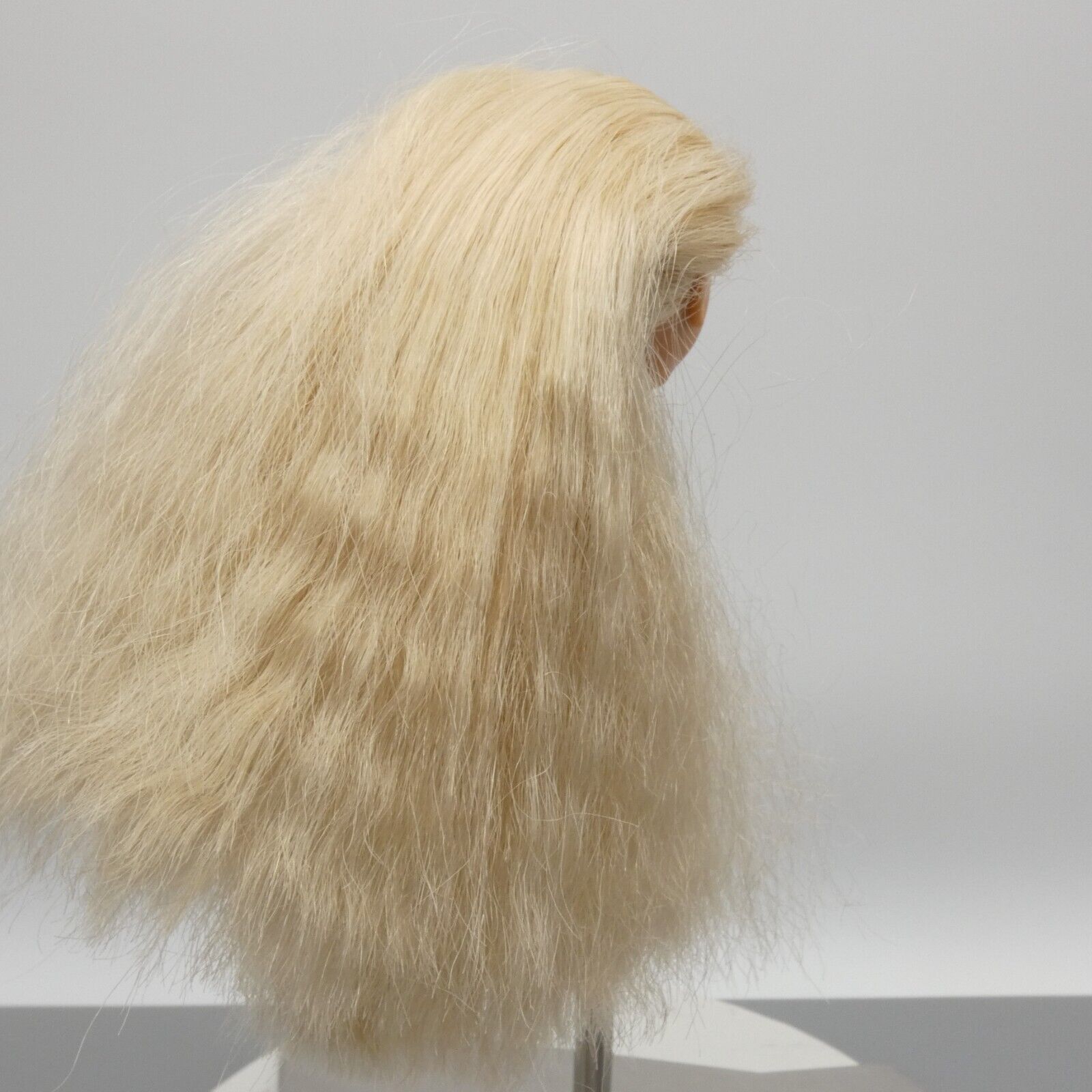 Barbie Feeling Fun Doll Head Superstar Face Long Blonde Crimped Hair 1988 1189