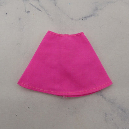 Barbie Doll Size Skirt Pink A Line Mid Thigh 80s 90s Superstar TNT