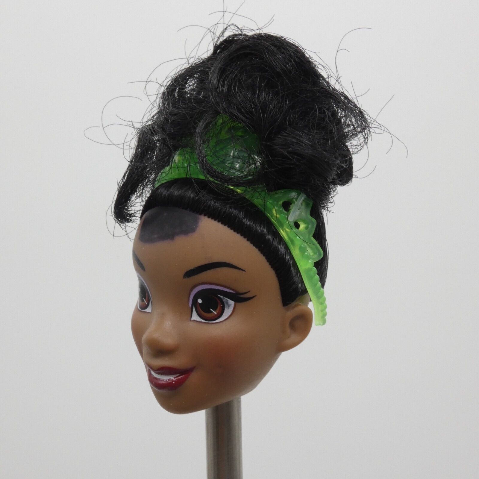 Disney Princess Tiana Doll Head Medium Dark Skin Royal Shimmer Hasbro E0279