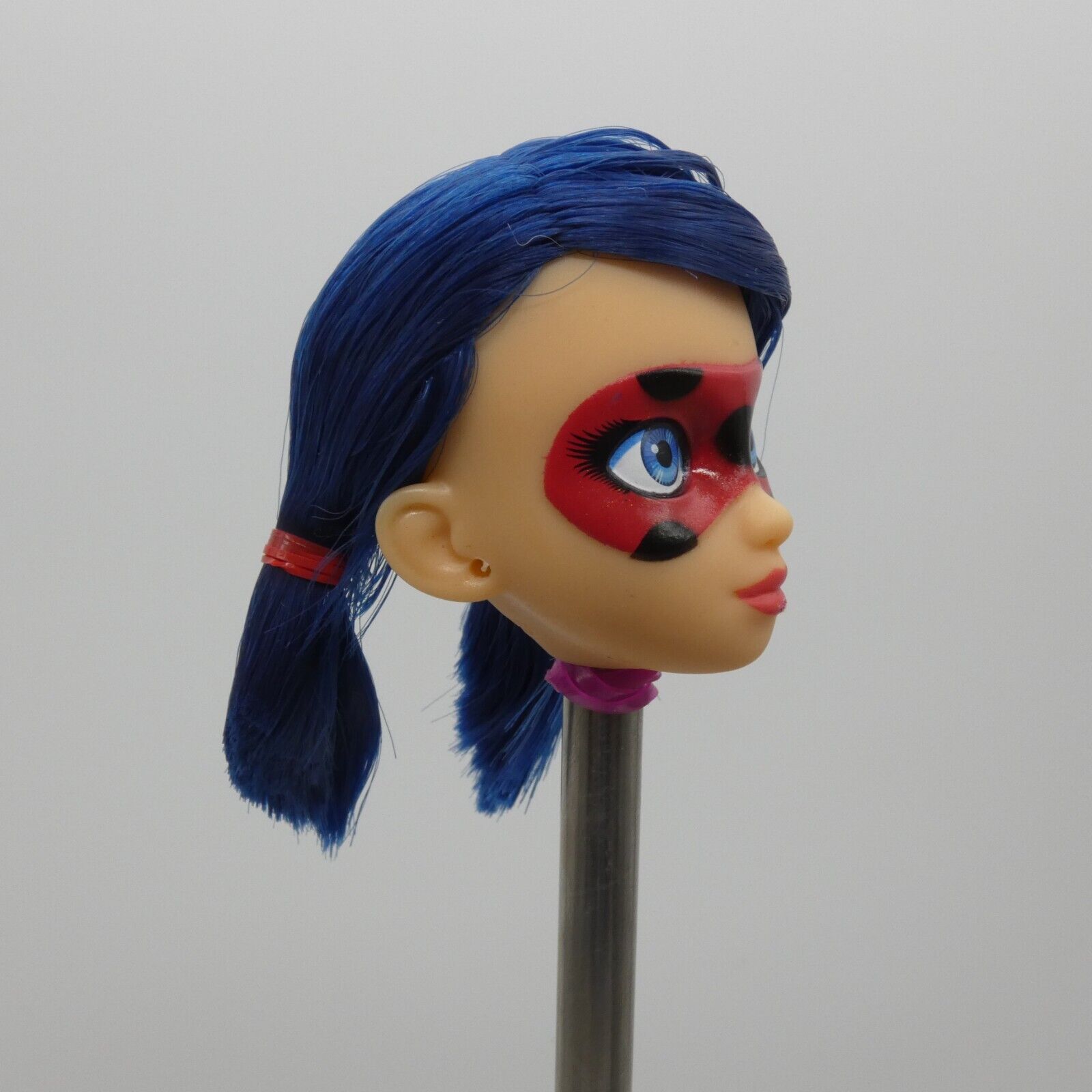 Playmates Miraculous Ladybug Doll Head Only Blue Pigtail Hair 2022 50014