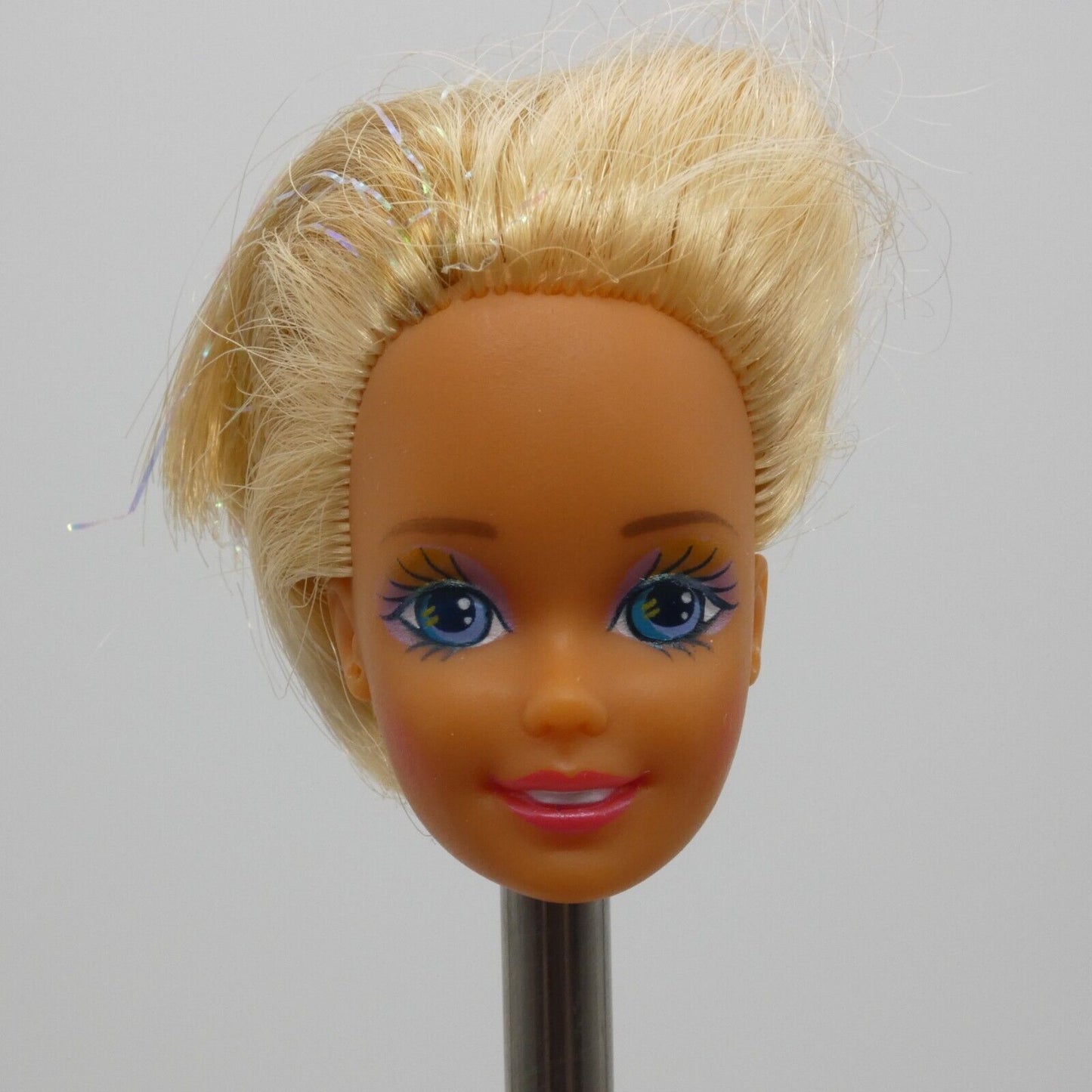 Barbie Mermaid Doll Head SuperStar Face Blonde Color Change Hair 1992 1434