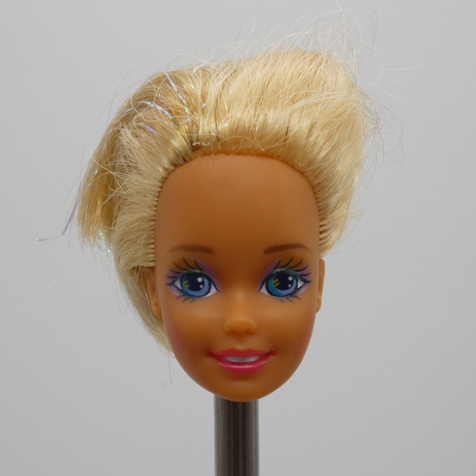 Barbie Mermaid Doll Head SuperStar Face Blonde Color Change Hair 1992 1434