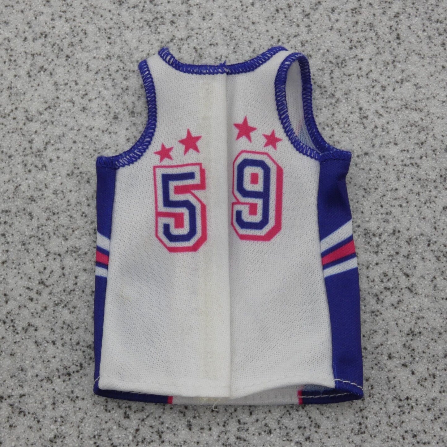 Barbie Doll Basketball Player Outfit Jersey Blue White Pink 2019 Mattel FXP06