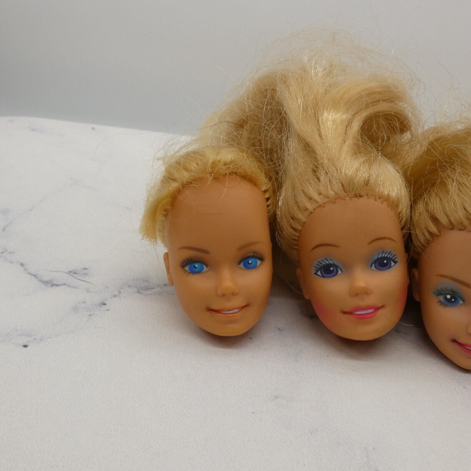 Barbie Doll Head Lot of 5 Heads SuperStar Blonde 70s 80s Beauty Secrets JY4