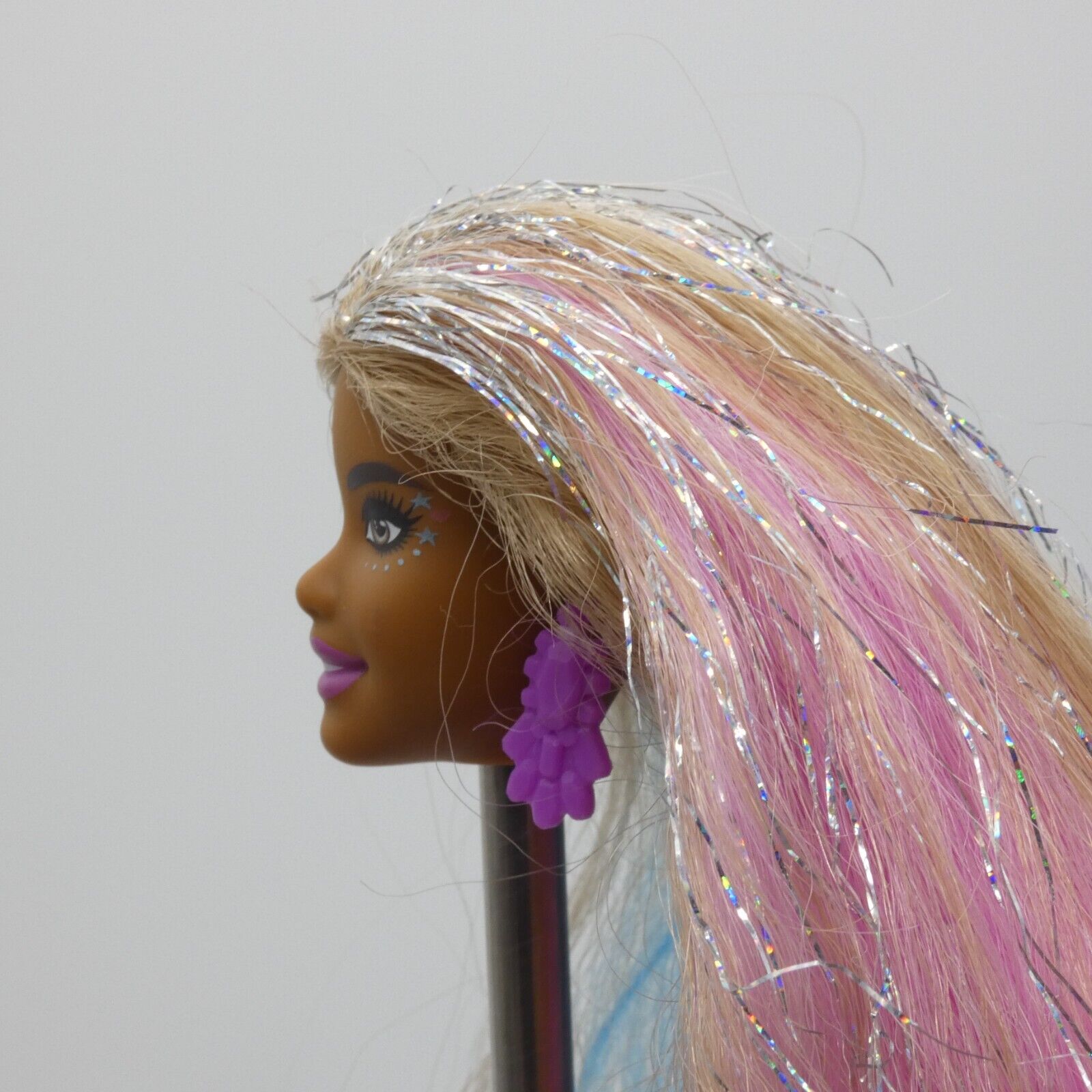 Barbie Fantasy Hair Doll Head Carnaval Face AA Pink Blue Blonde Hair 2020 GHN05