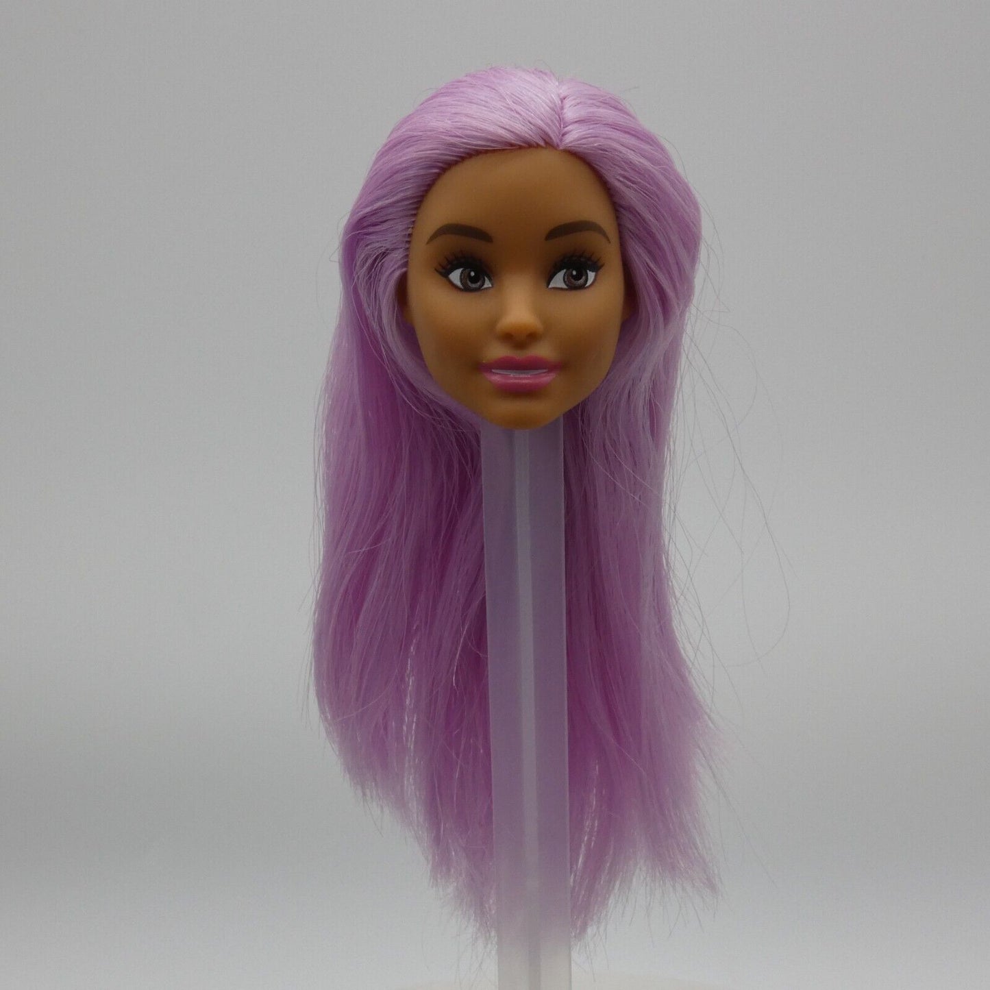 Barbie Careers Pop Star Doll Head Neysa Face Purple Hair Side Glance 2019 FXN98