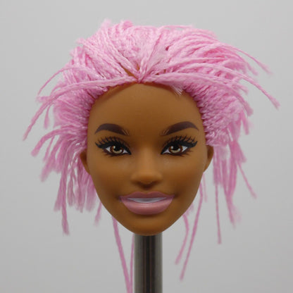 Barbie Extra 10 Doll Head Alec Face AA Medium Light Skin Pink Braids GXF09 2021