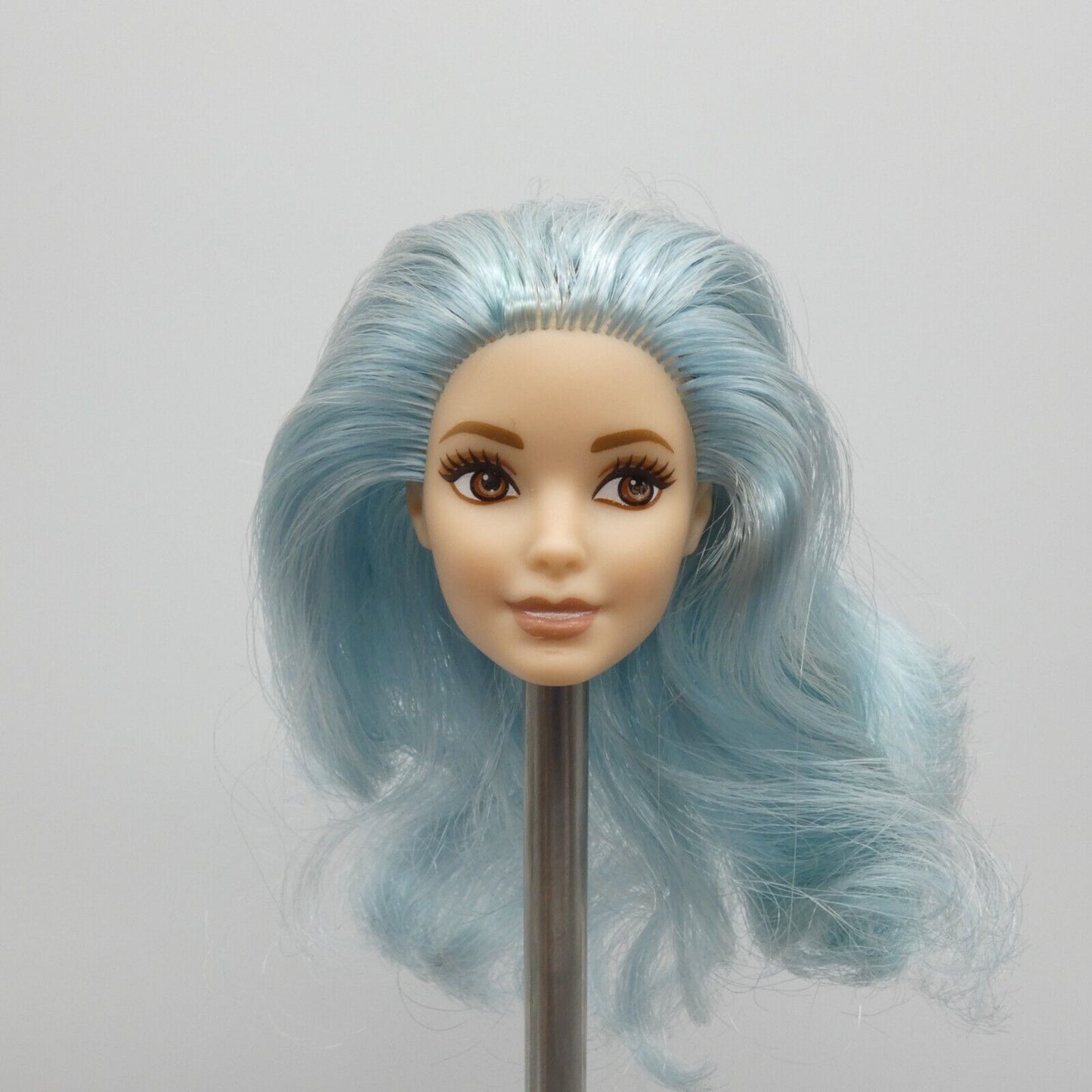 Barbie Fashionistas 069 Doll Head Neysa Face Blue Hair Brown Eyes 2019 DYY99