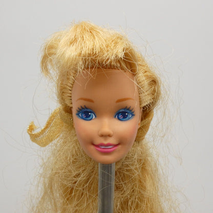 Barbie Hollywood Hair Doll Superstar Head Long Blonde Hair Bangs 1992 2308