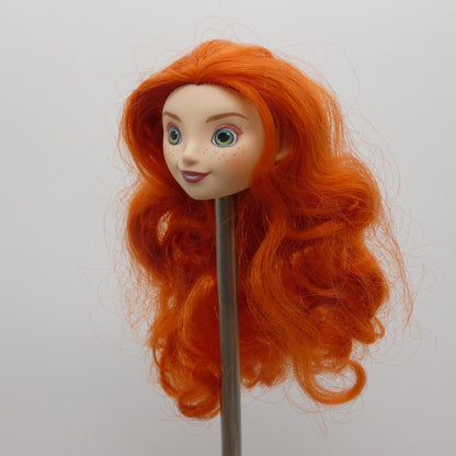 Disney Princess Merida Doll Head Light Skin Royal Shimmer Brave Hasbro E0281