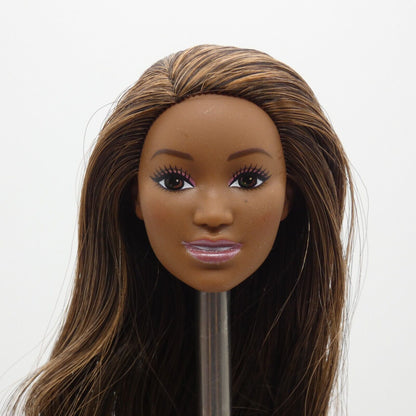 Barbie Beach Doll AA Crystal Face Medium Dark Skin Beauty Mark 2017 Mattel FJD99