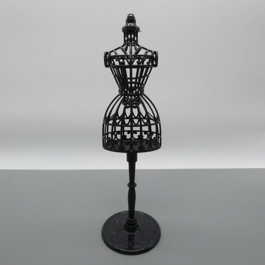 1/6 Scale Doll Dress Form Black Mannequin Barbie Size Diorama Display Bird Cage