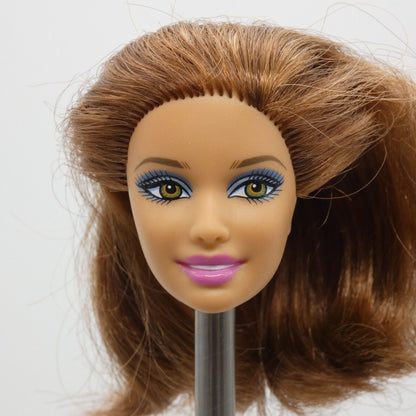 Barbie Fashionistas Teresa Clutch Wave 1 Doll Head Auburn Hair Side Glance W3897