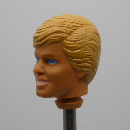 Barbie Island Fun Ken Doll Head Only Blonde Molded Hair 1988 Mattel 4060