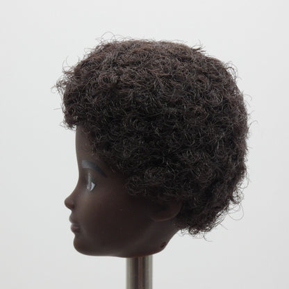 Creatable World Doll Head Curly Black Hair AA Dark Skin 2020 Mattel GKV49