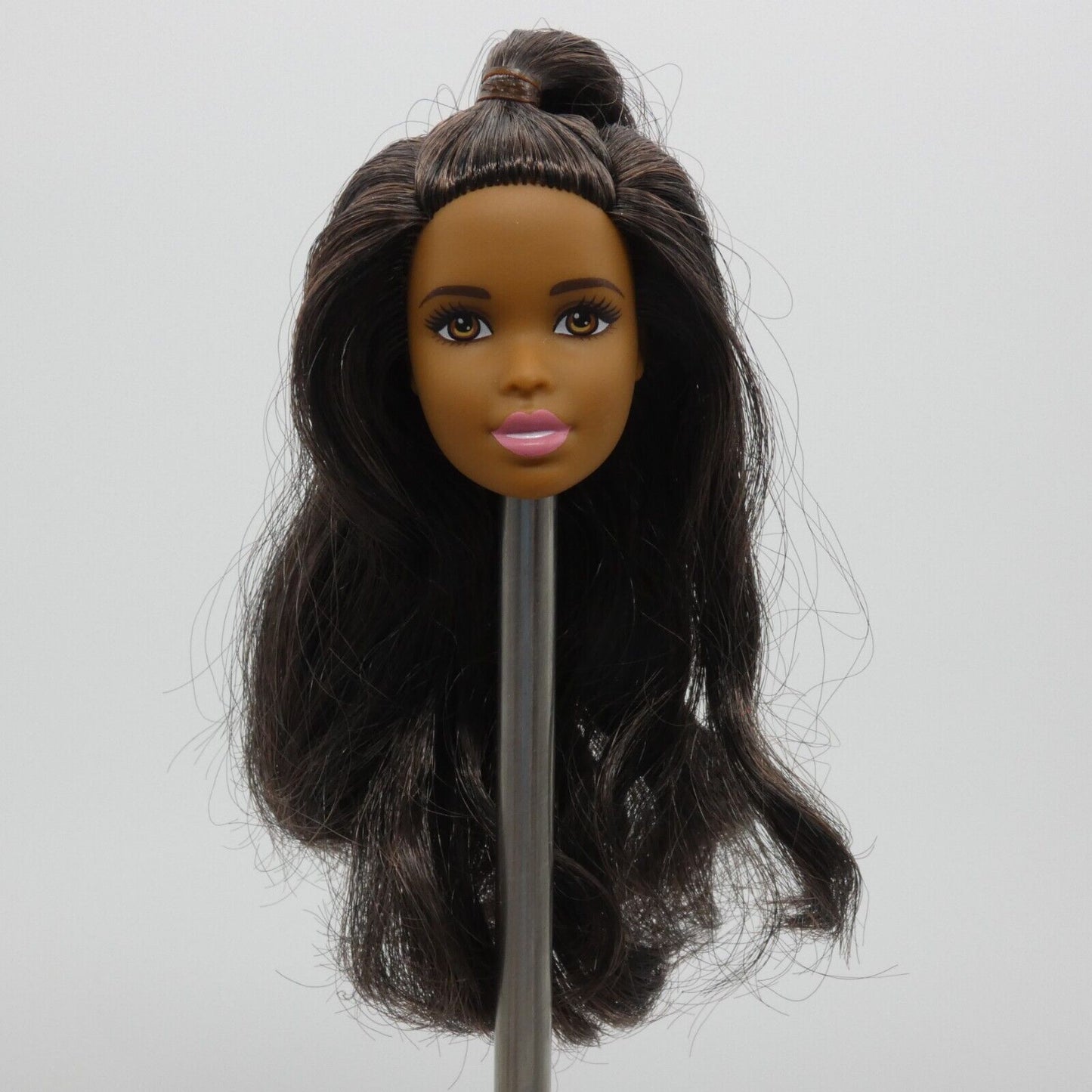 Barbie AA Play N Wash Pets Doll Head Only Asha Face Medium Skin Tone 2019 FXH12