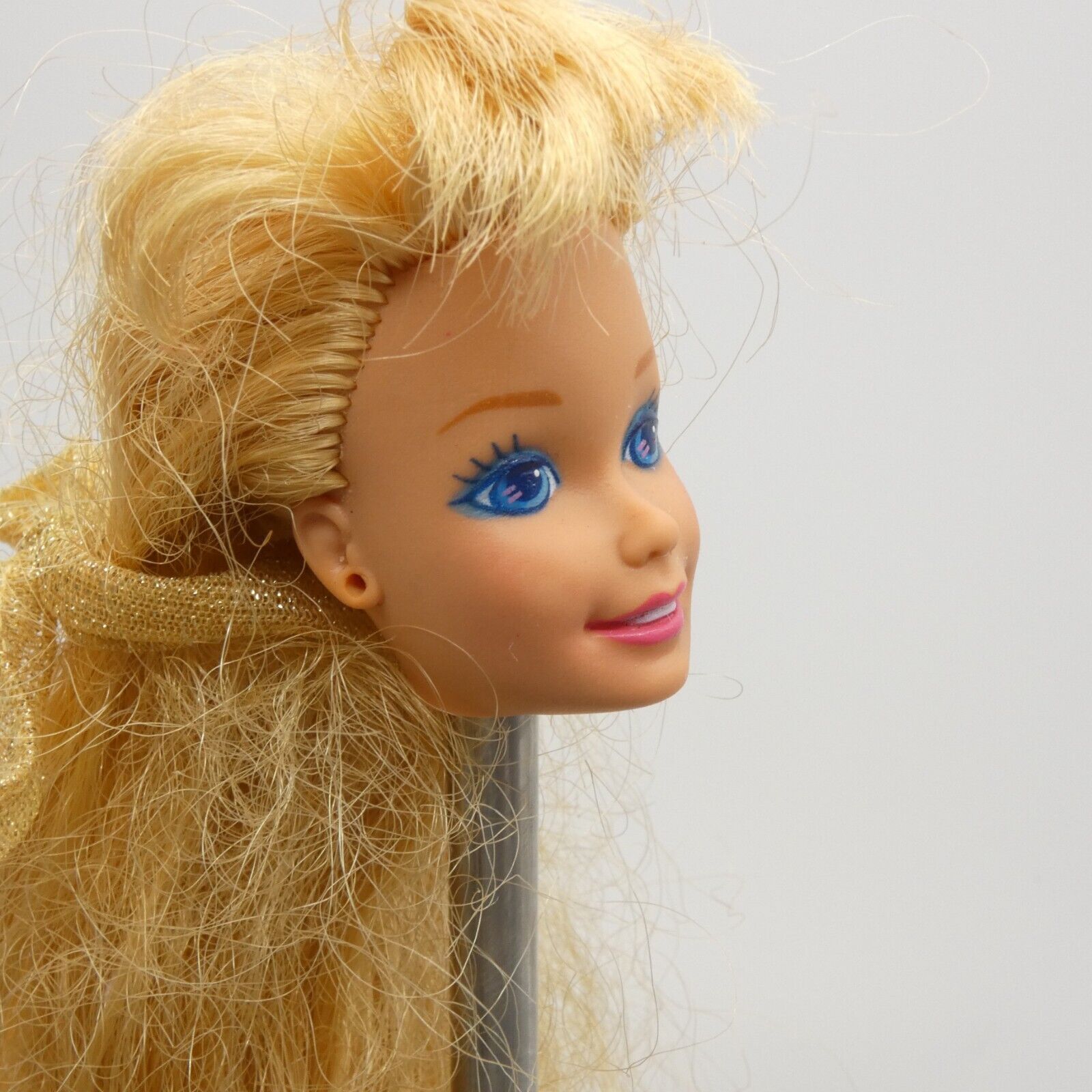 Barbie Hollywood Hair Doll Superstar Head Long Blonde Hair Bangs 1992 2308