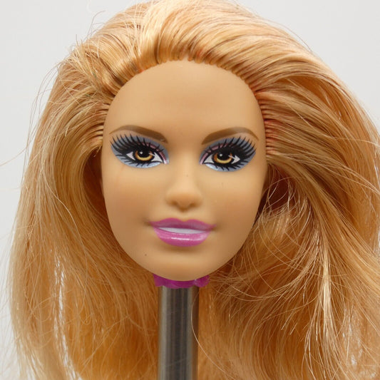 Barbie Fashionistas Doll Head Medium Light Skin Summer Clutch Wave 2 2012 X2276