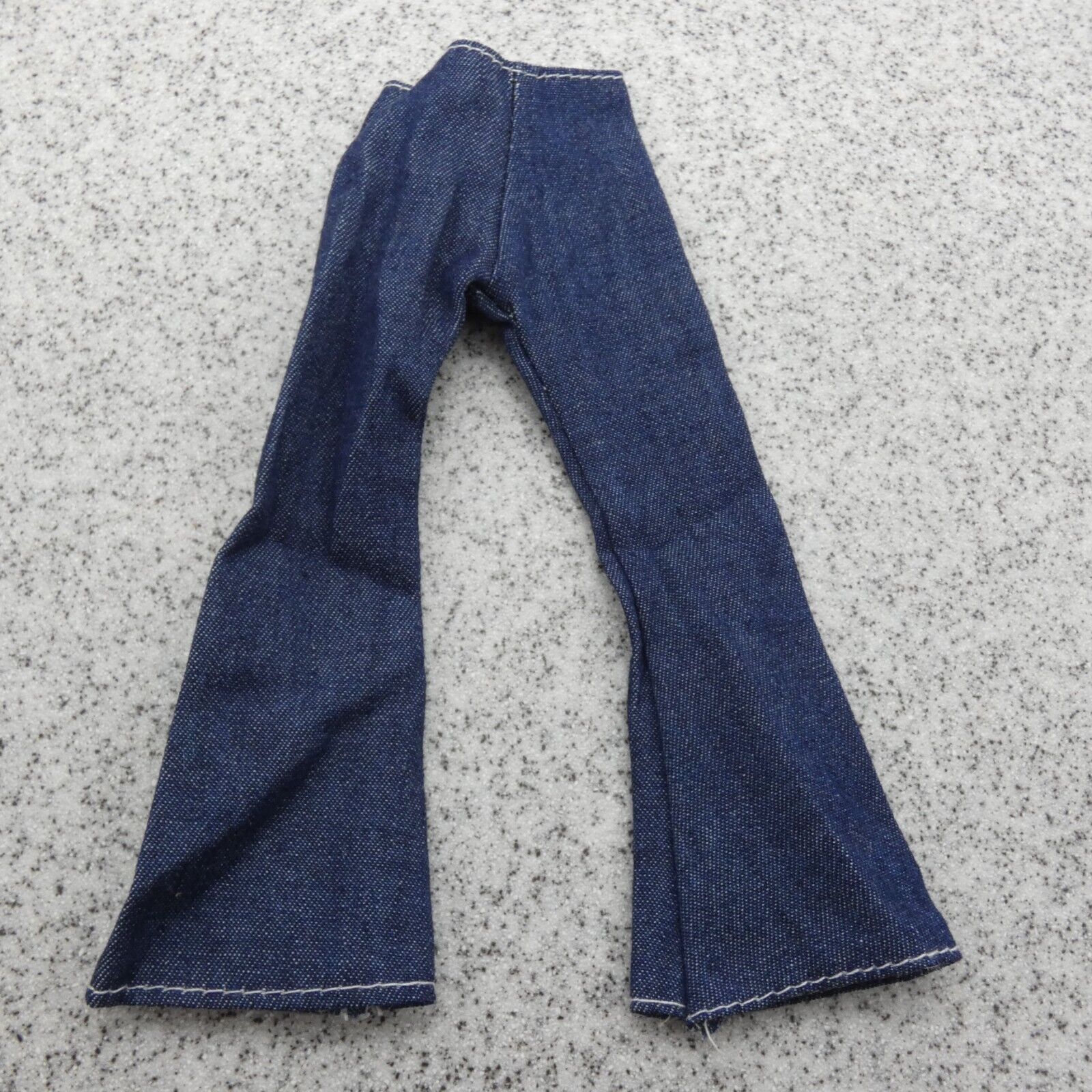 Barbie Doll Size Pants Blue Jean Denim Like Flared Wide Leg Boot Cut Clone