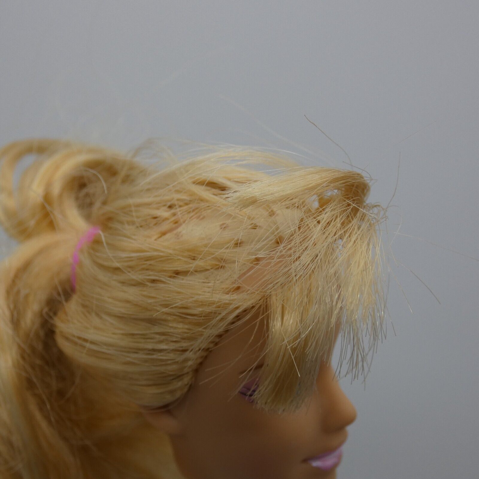 Barbie Fashion Fever Doll Head Only TLC FOR RE-ROOT Missing and Cut Hair