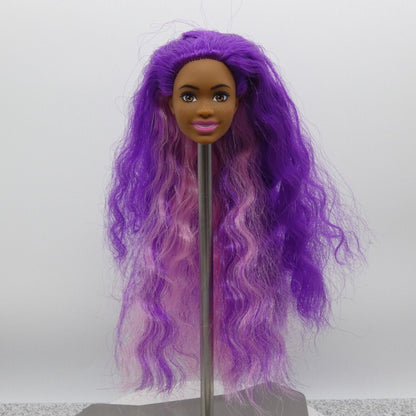 Barbie Mermaid Power AA Doll Head Brooklyn Purple Hair Freckles 2022 HHG53