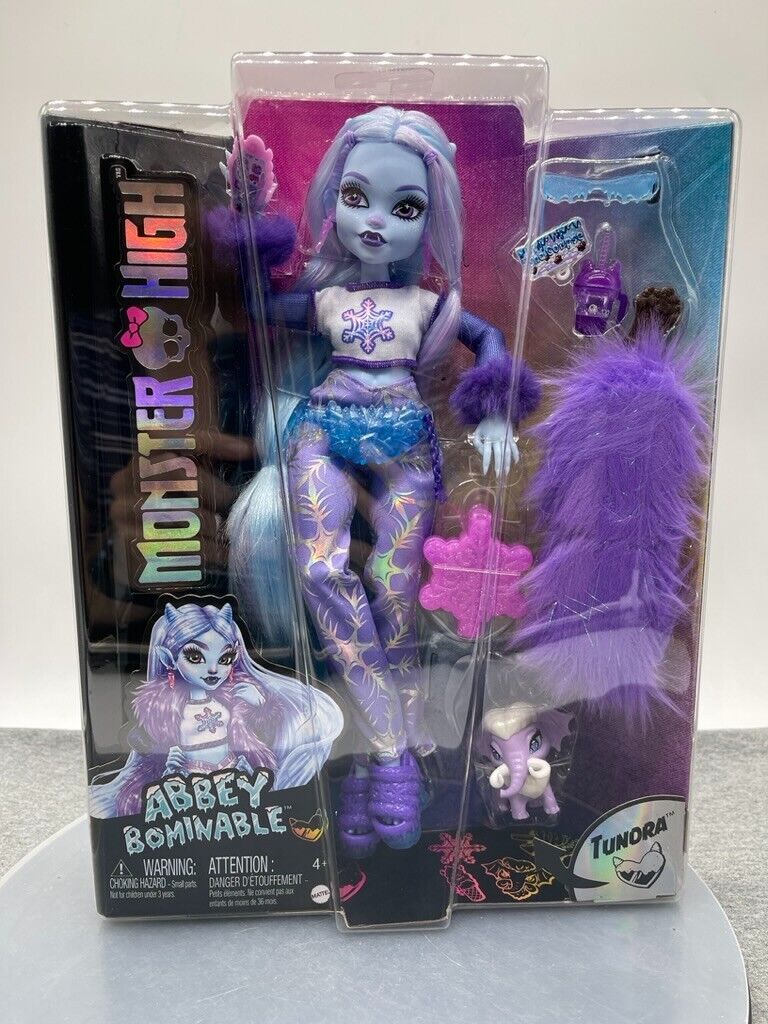 Monster High Doll Abbey Bominable G3 Articulated 2023 Gen 3 Mattel HNF64 New