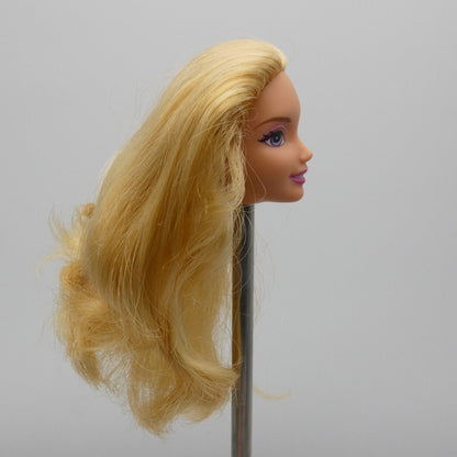 Disney Sleeping Beauty Princess Aurora Doll Head Blonde Purple Eyes Mattel X9335