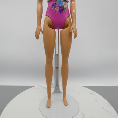 Barbie Water Play Doll Body Medium Light Skin Pink Molded Swimsuit 2017 DWK00