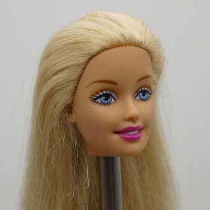 Barbie Doll Head Generation Girl CEO Face Blonde Hair Blue Eyes Light Skin