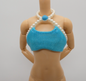 Barbie Pearl Beach Doll Swimsuit Bathing Suit Bikini Top Only Turquoise 1997