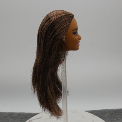 Barbie Pacific Islander Asian Doll Head Brown Hair Eyes Medium Skin Tone 2022