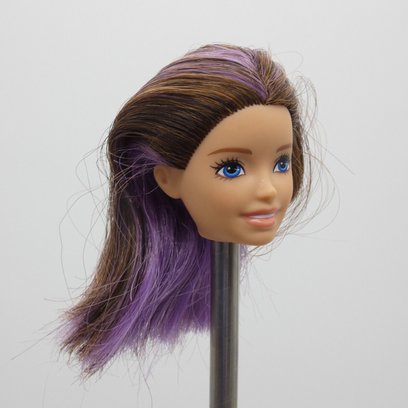 Barbie Skipper Babysitters Inc Doll Head Brown Purple Hair Light Skin 2019 GHV88