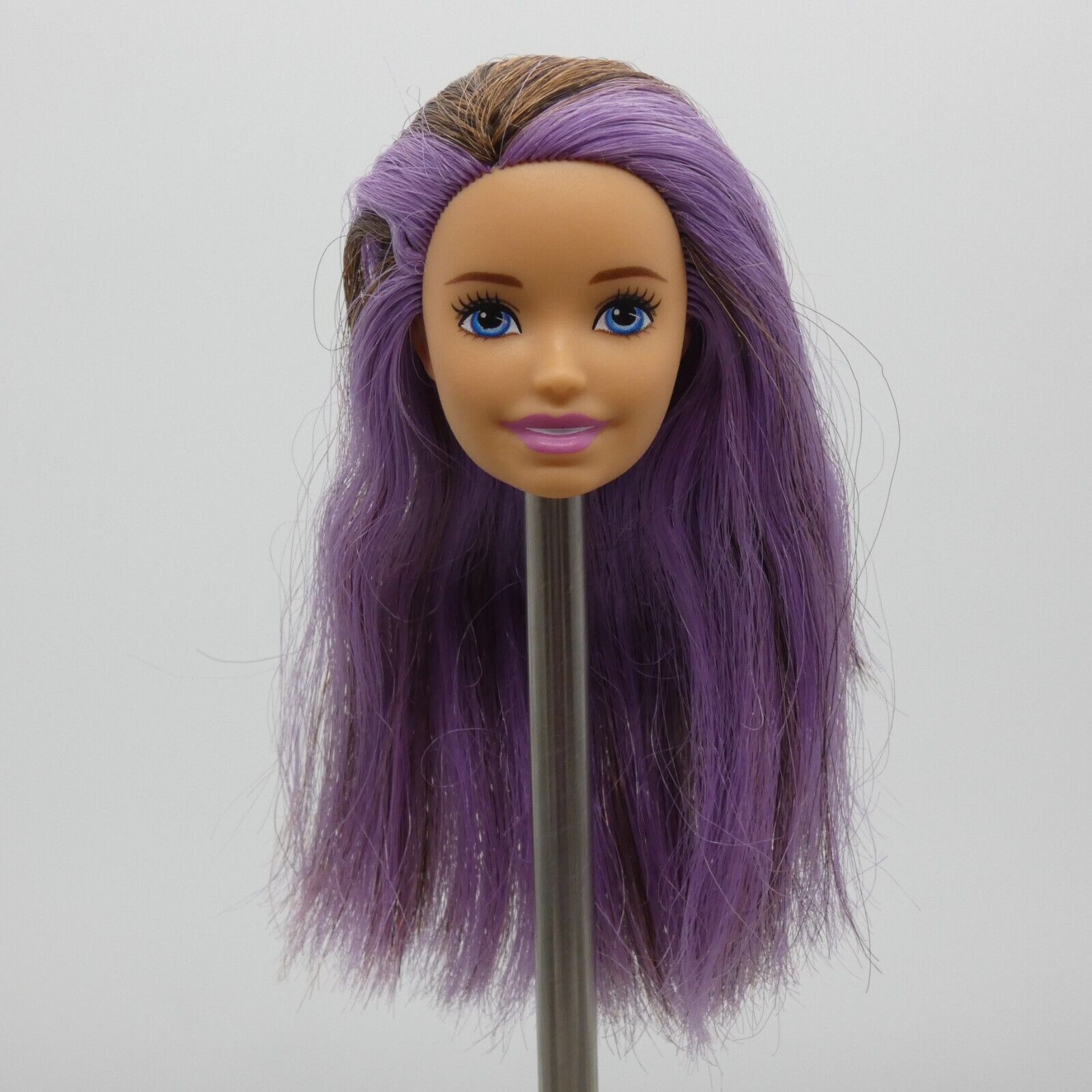 Barbie Skipper Babysitter Doll Head Brown Purple Hair Bathtime FXH05 2019