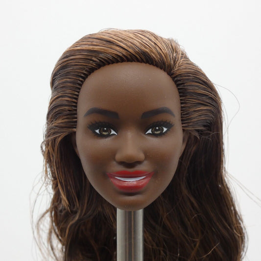 Barbie AA Doctor Doll Head Only Albus Face Medium Dark Skin 2021 Mattel GYT29