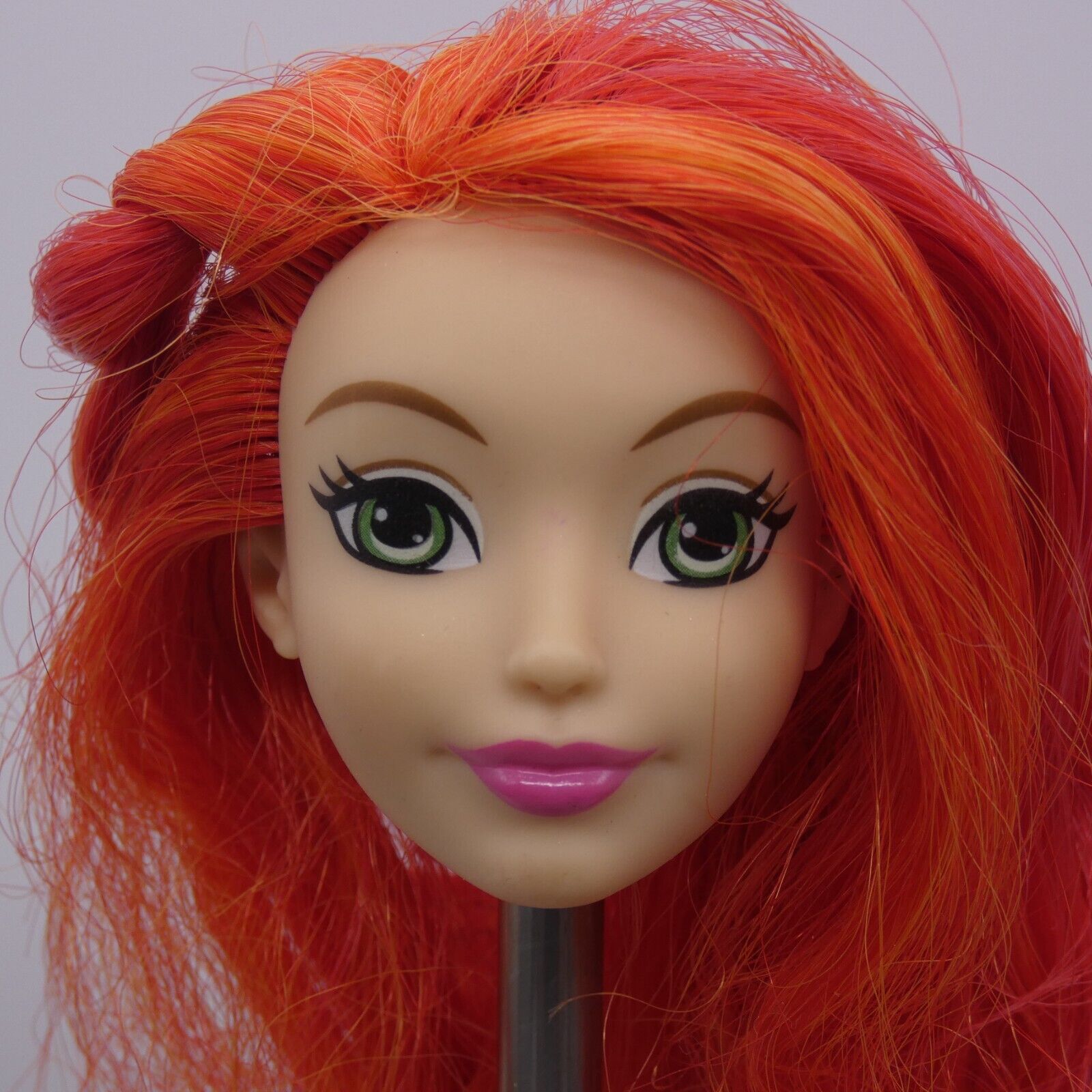 DC Super Hero Girls Poison Ivy Doll Head Red Hair Light Skin 2016 Mattel DLT67