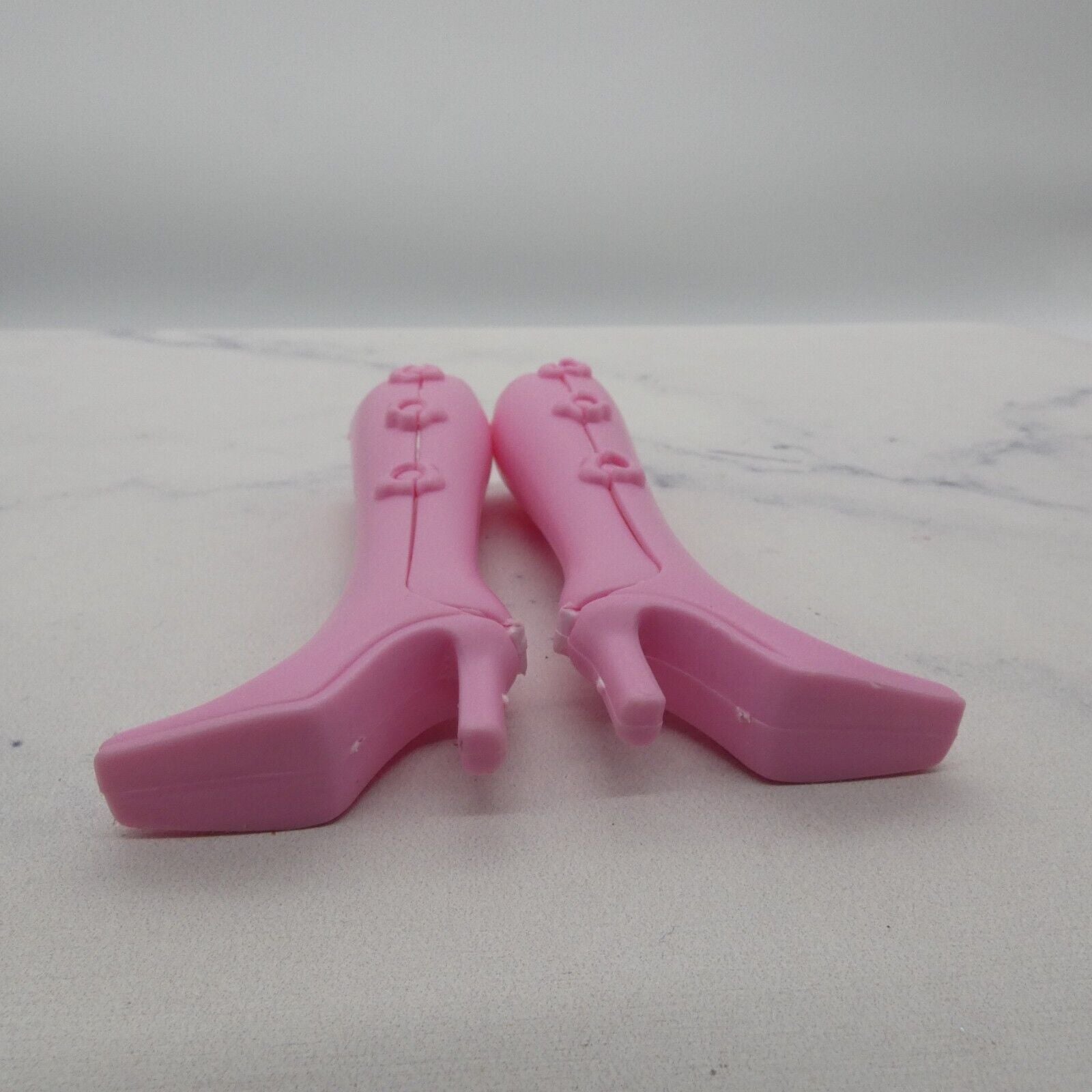 Barbie Doll Shoes Pink Heel Boots Zapatos Almost Knee High 2003  Fashion Fever