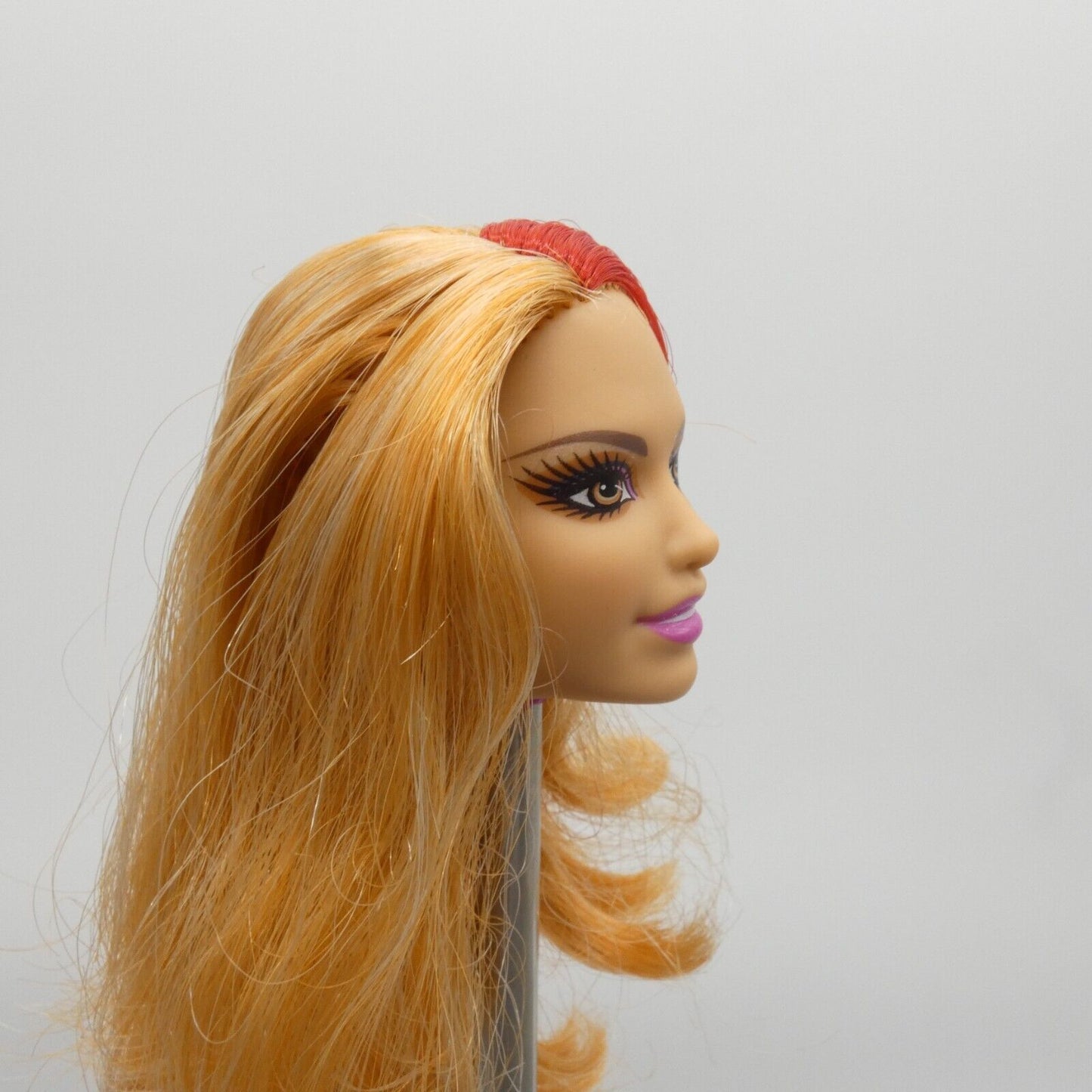 Barbie Doll Head Summer Face Fashionistas Rainbow Strawberry Blonde 2013 X7869