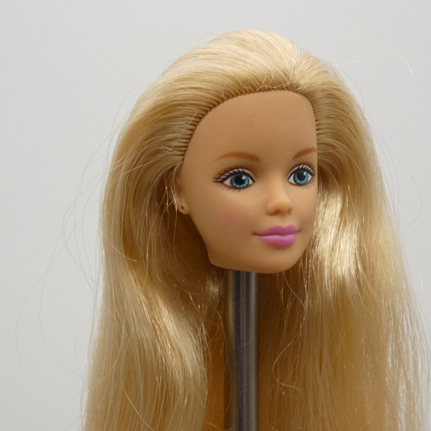 Barbie With Love Doll Head Mackie Face Blonde Medium Light Skin 38003 1999