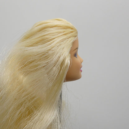 Barbie Fashion Fever Doll Head Only Generation Girl CEO Face Blonde Wavy Hair