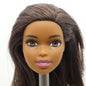 Barbie African American Doll Head Asha Face Medium Skin Tone Brown Eyes Mattel