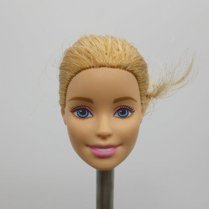 Barbie Beach Doll Head Millie Face Ponytail Straight Hair 2015 Mattel CFF12