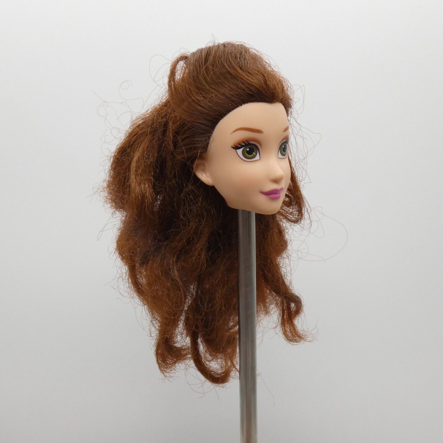 Disney Princess Belle Doll Head Medium Light Skin Royal Shimmer Hasbro E0274